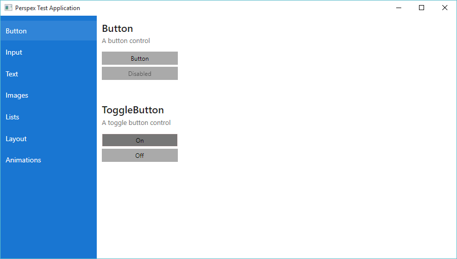 Controls Showcase